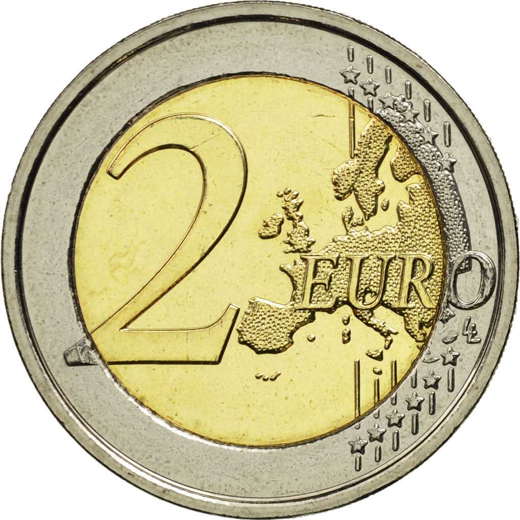 Belgium, 2 Euro, Portrait, 2014, MS(63), Bi-Metallic