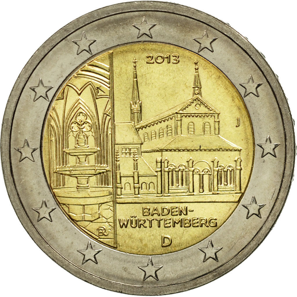 Germany, 2 Euro, Baden-Wurttemberg, 2013, MS(63), Bi-Metallic