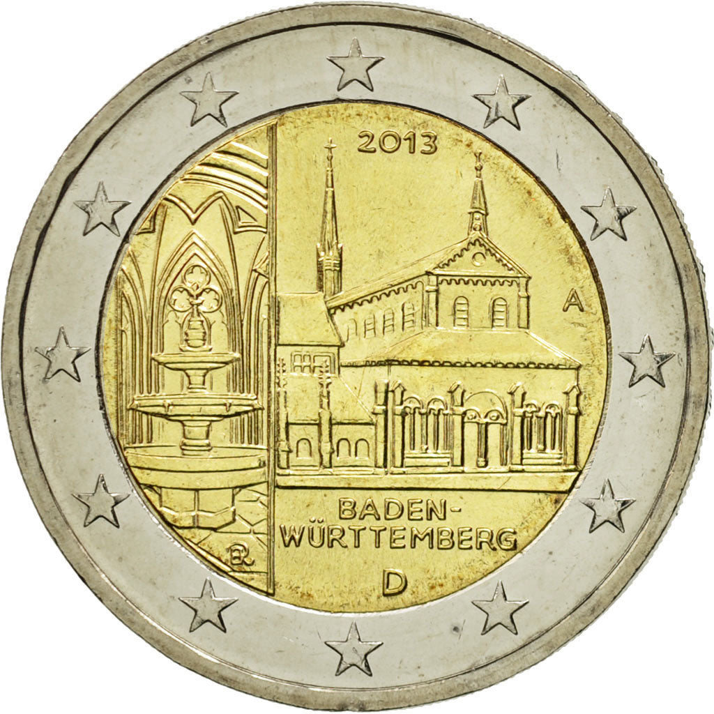 Germany, 2 Euro, Baden-Wurttemberg, 2013, MS(63), Bi-Metallic