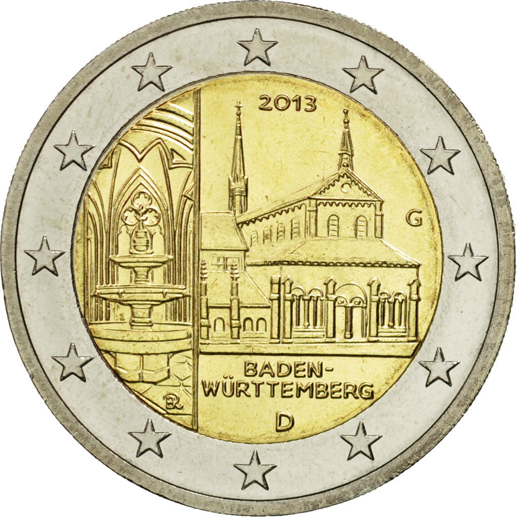 Germany, 2 Euro, Baden-Wurttemberg, 2013, MS(63), Bi-Metallic