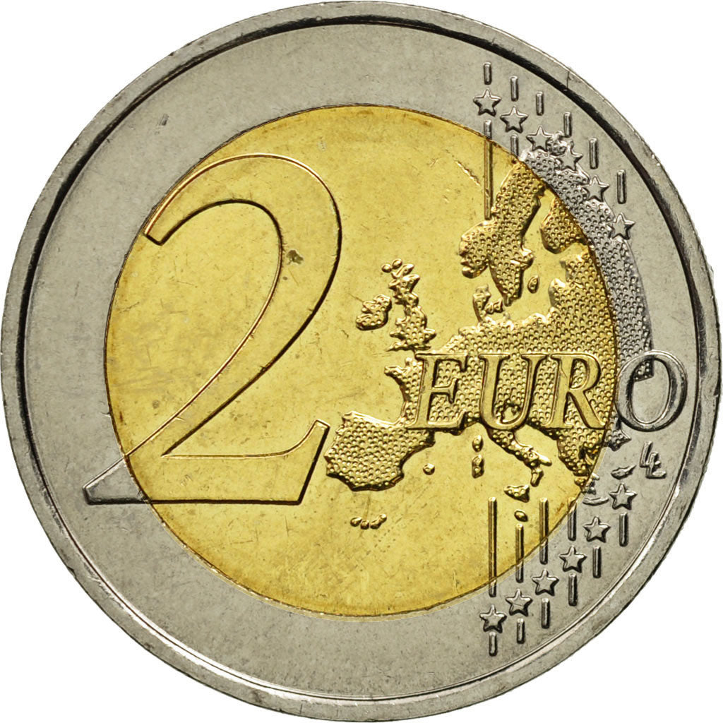 Coin, France, 2 Euro, Peace, 2015, MS(63), Bi-Metallic
