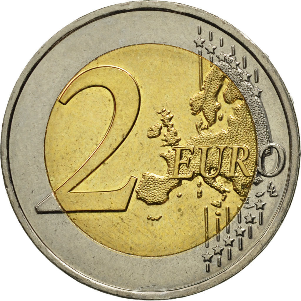 Coin, France, 2 Euro, Peace, 2015, MS(63), Bi-Metallic