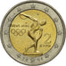 Grecja, 2 Euro, athens, 2004, MS(63), Bimetaliczny