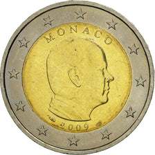 Monaco, 2 Euro, Prince Albert II, 2009, MS(63), Bi-Metallic