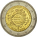 Germany, 2 Euro, 10 years euro, 2012, MS(63), Bi-Metallic