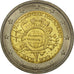 Germany, 2 Euro, 10 years euro, 2012, MS(63), Bi-Metallic