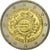 Niemcy, 2 Euro, 10 years euro, 2012, Karlsruhe, MS(63), Bimetaliczny