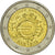 Grecia, 2 Euro, 10 years euro, 2012, SC, Bimetálico