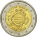 Cypr, 2 Euro, 10 years euro, 2012, MS(63), Bimetaliczny