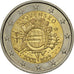 Slowakei, 2 Euro, 10 years euro, 2012, UNZ, Bi-Metallic