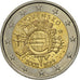 Slovakia, 2 Euro, 10 years euro, 2012, MS(63), Bi-Metallic