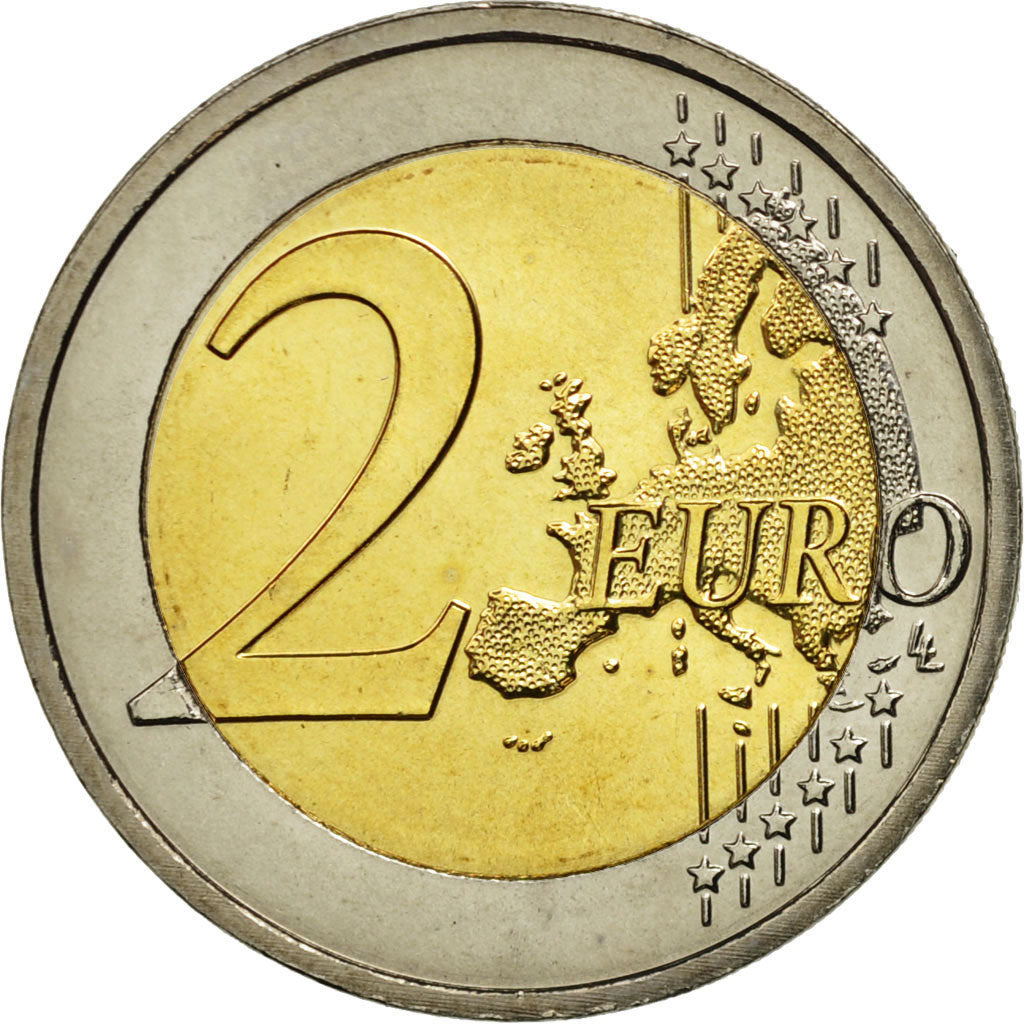 Malta, 2 Euro, 10 years euro, 2012, MS(63), Bi-Metallic