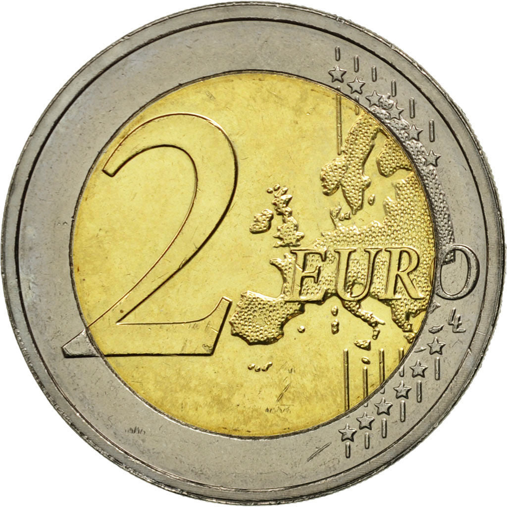 Netherlands, 2 Euro, 10 years euro, 2012, MS(63), Bi-Metallic