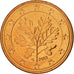 Niemcy - RFN, 5 Euro Cent, 2002, Karlsruhe, MS(63), Miedź platerowana stalą