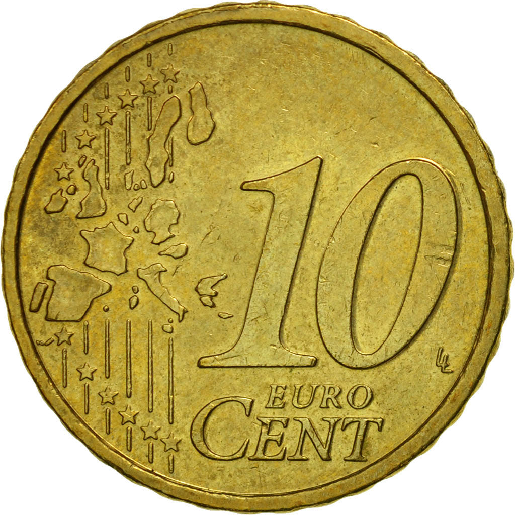 Austria, 10 Euro Cent, 2002, SC, Latón, KM:3085