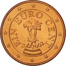 Austria, Euro Cent, 2002, SC, Cobre chapado en acero, KM:3082