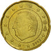Belgio, 20 Euro Cent, 2003, SPL, Ottone, KM:228