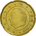 Belgia, 20 Euro Cent, 2003, Brussels, MS(63), Mosiądz, KM:228