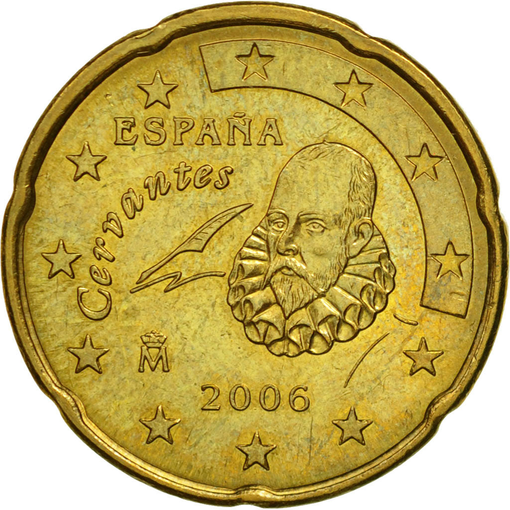 Spanje, 20 Euro Cent, 2006, UNC-, Tin, KM:1044