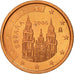 Hiszpania, 2 Euro Cent, 2006, Madrid, MS(63), Miedź platerowana stalą, KM:1041