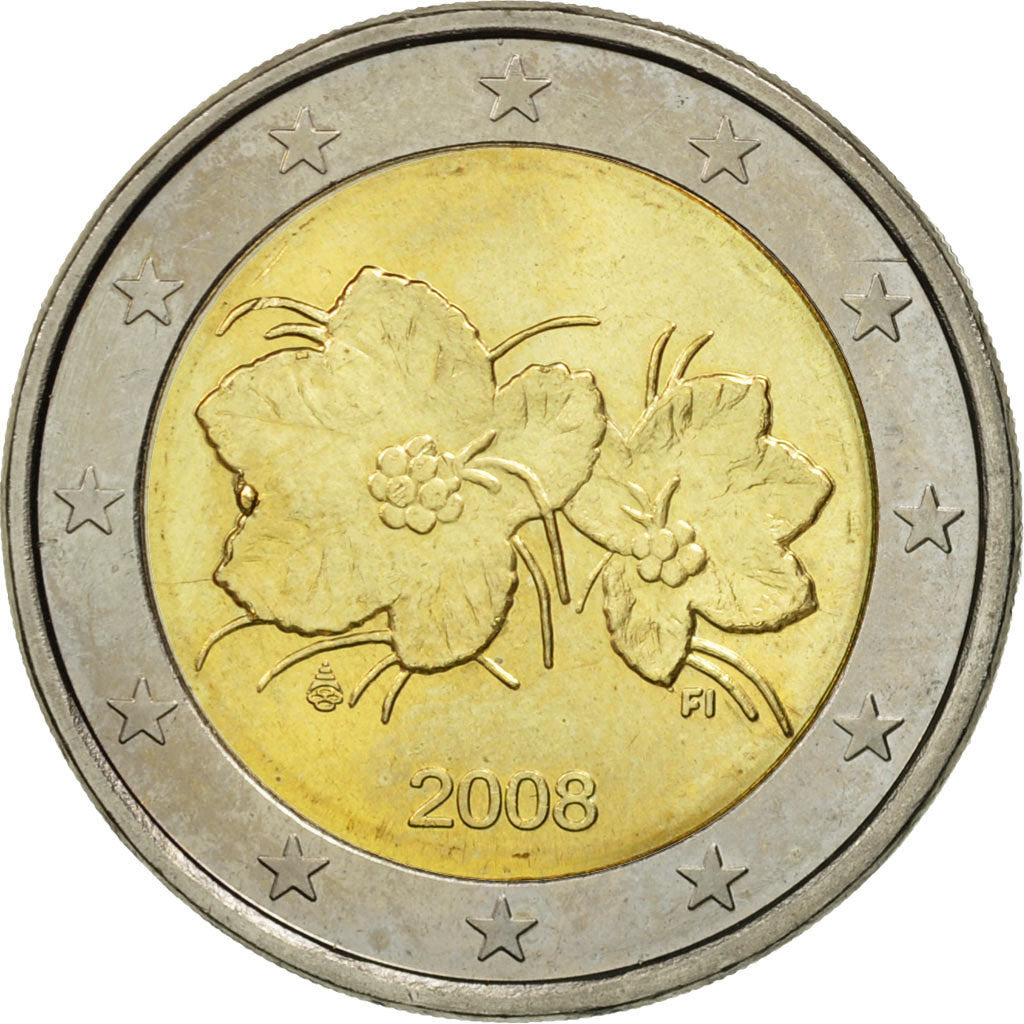 Finland, 2 Euro, 2008, MS(63), Bi-Metallic, KM:130