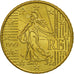 Coin, France, 50 Euro Cent, 1999, MS(63), Brass, KM:1287
