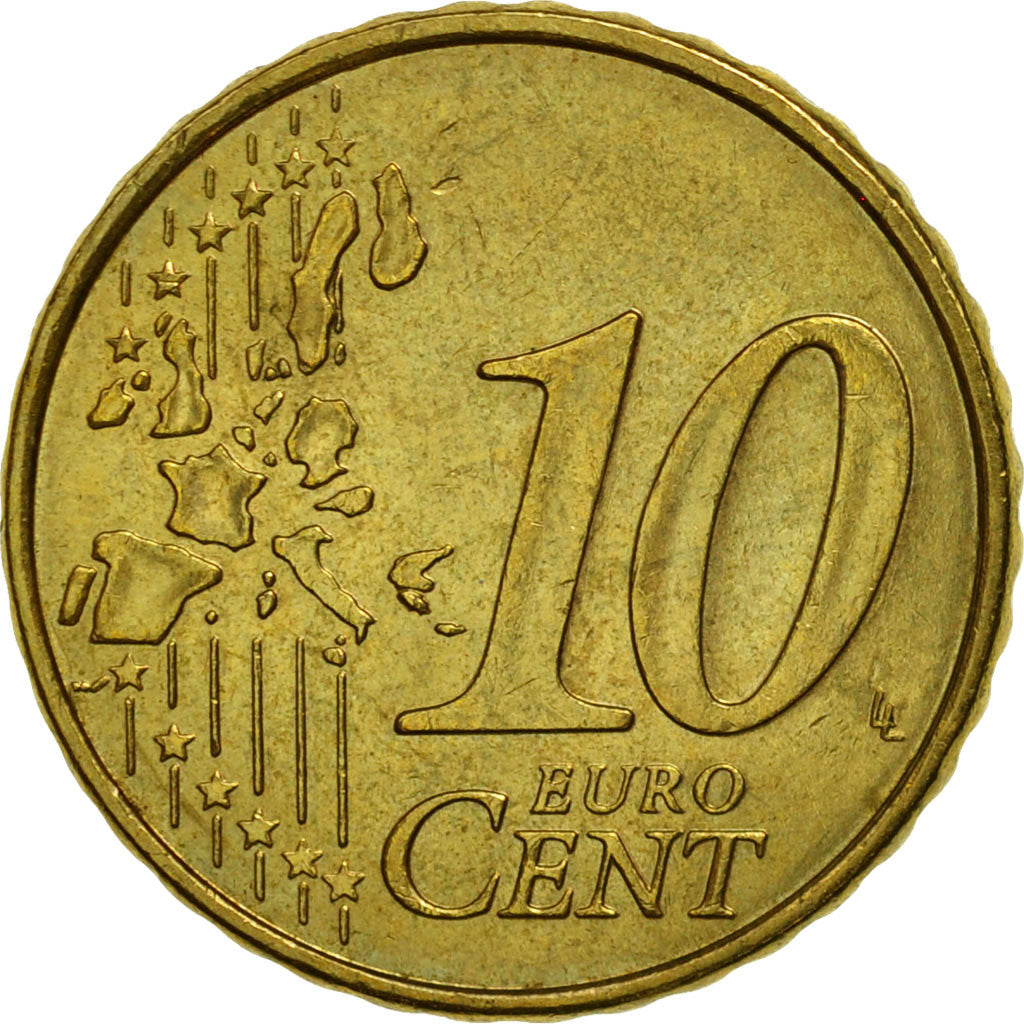 Münze, Frankreich, 10 Euro Cent, 2003, UNZ, Messing, KM:1285