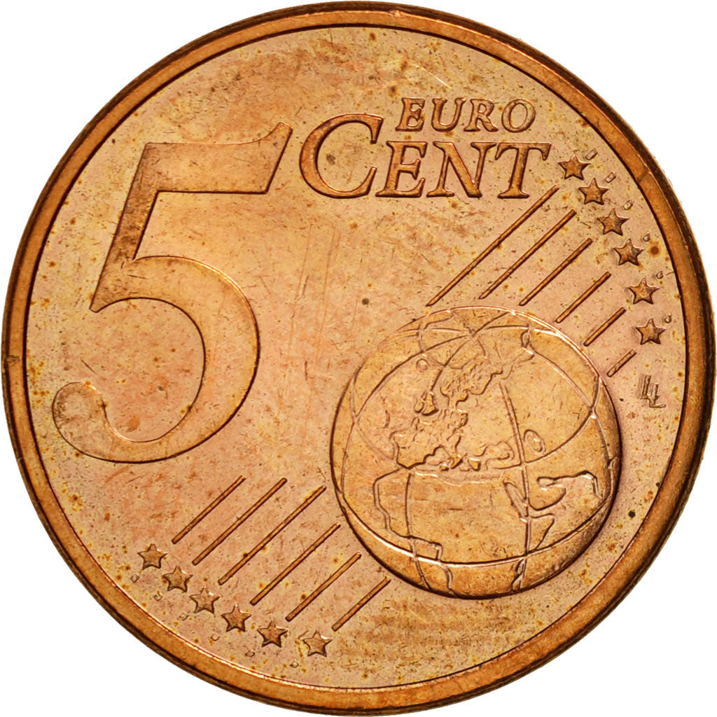 Coin, France, 5 Euro Cent, 2007, MS(63), Copper Plated Steel, KM:1284