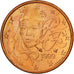 Coin, France, Euro Cent, 1999, MS(63), Copper Plated Steel, KM:1282