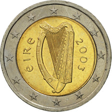 REPUBLIEK IERLAND, 2 Euro, 2003, UNC-, Bi-Metallic, KM:39