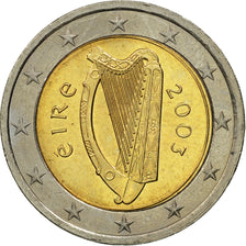 IRELAND REPUBLIC, 2 Euro, 2003, MS(63), Bi-Metallic, KM:39