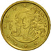 Włochy, 10 Euro Cent, 2002, Rome, MS(63), Mosiądz, KM:213