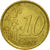 Italie, 10 Euro Cent, 2002, SPL, Laiton, KM:213