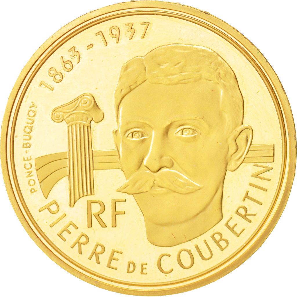 FRANCE, 500 Francs, 1991, Paris, KM #1000, MS(65-70), Gold, 17.00