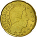 Luxembourg, 20 Euro Cent, 2007, MS(63), Brass, KM:90