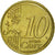 Luxembourg, 10 Euro Cent, 2008, MS(63), Brass, KM:89