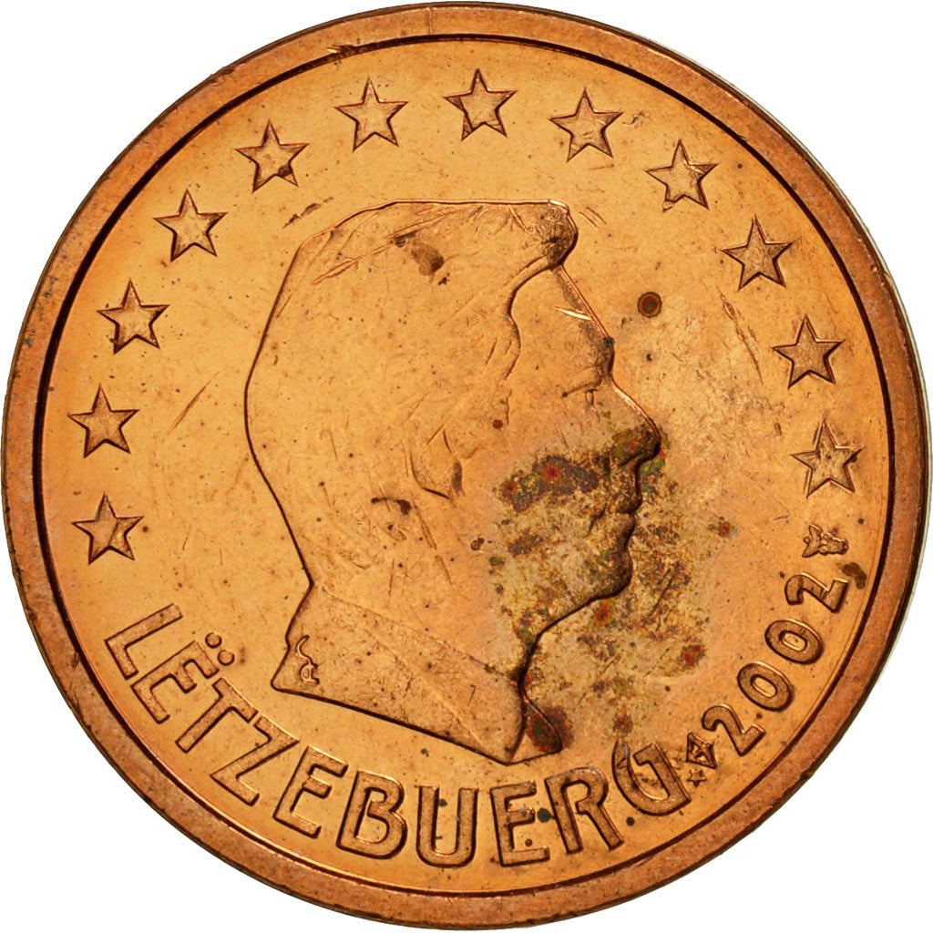 Luxembourg, 2 Euro Cent, 2002, MS(63), Copper Plated Steel, KM:76