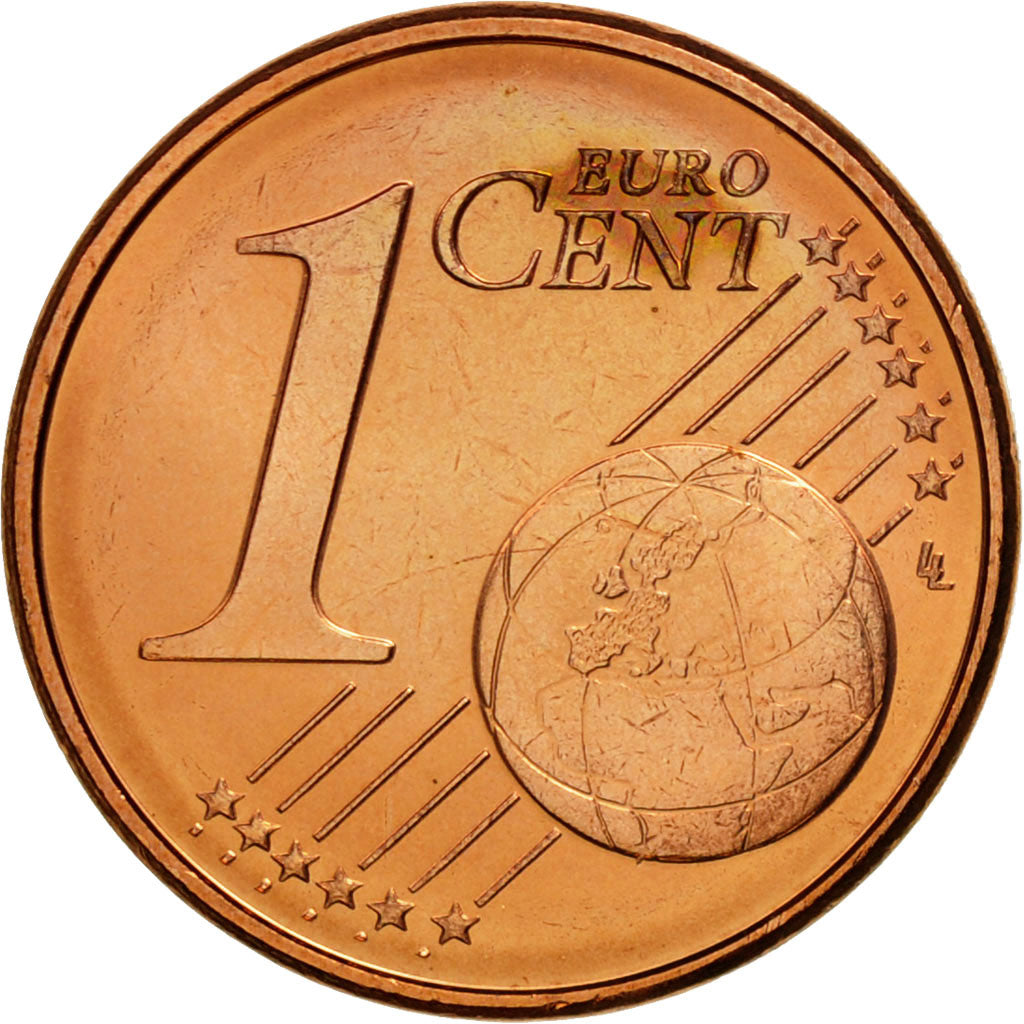Luxembourg, Euro Cent, 2002, MS(63), Copper Plated Steel, KM:75