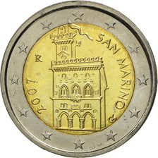 San Marino, 2 Euro, 2007, MS(63), Bi-Metallic, KM:447