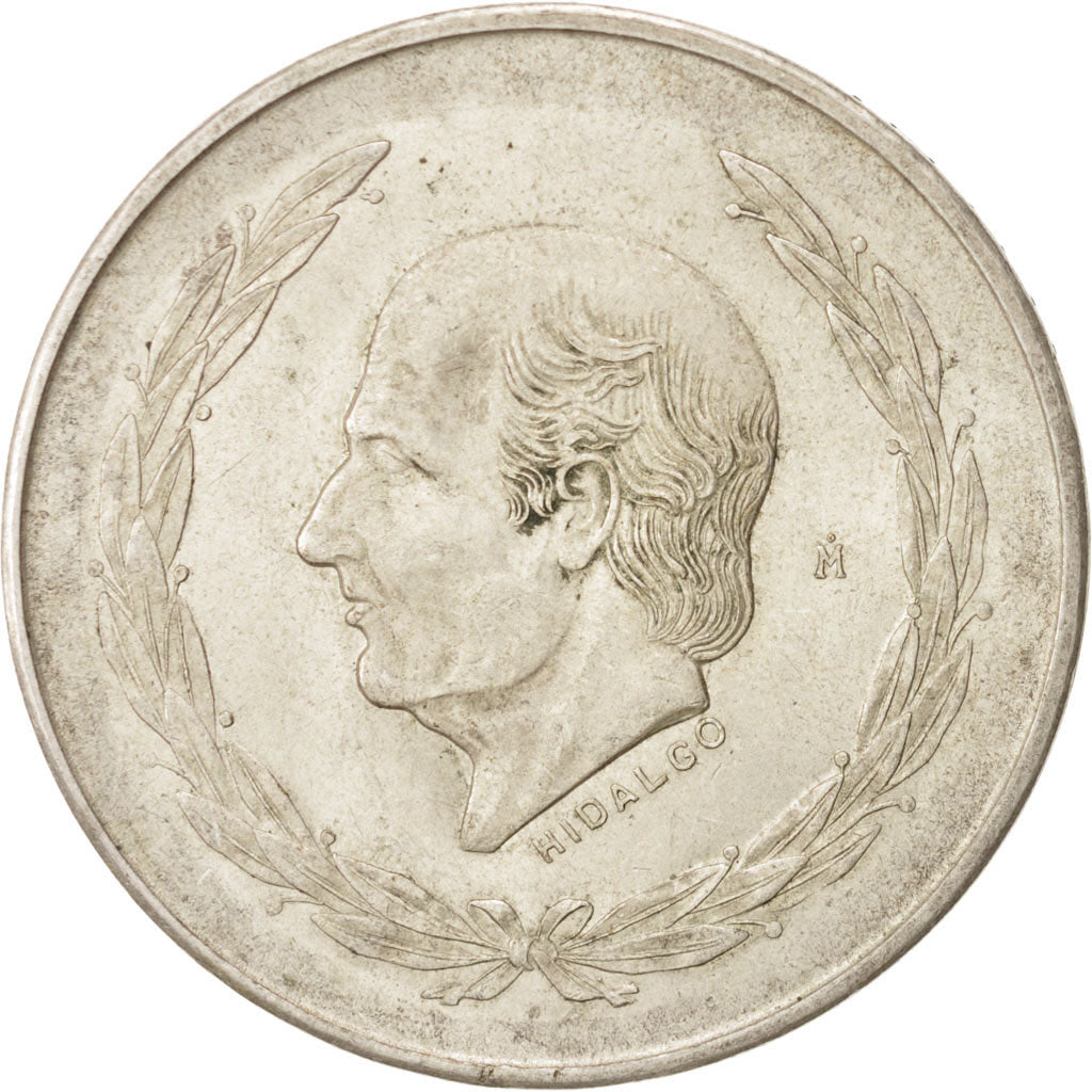MEXICO, 5 Pesos, 1953, Mexico City, KM #467, AU(55-58), Silver, 40, 27.85