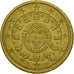 Portugal, 50 Euro Cent, 2002, MS(63), Brass, KM:745