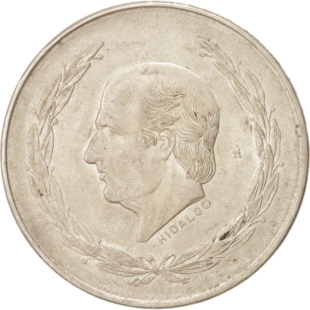 Coin, Mexico, 5 Pesos, 1953, Mexico City, AU(55-58), Silver, KM:467