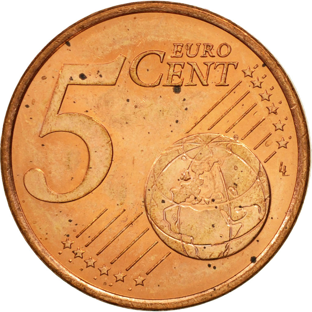 Monaco, 5 Euro Cent, 2001, MS(63), Copper Plated Steel, KM:169