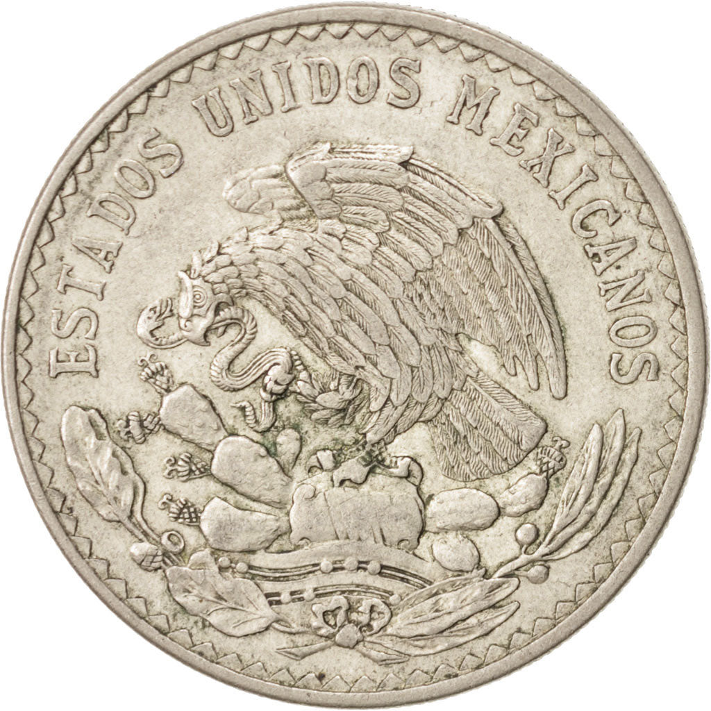 MEXICO, Peso, 1947, Mexico City, KM #456, AU(50-53), Silver, 32, 13.89