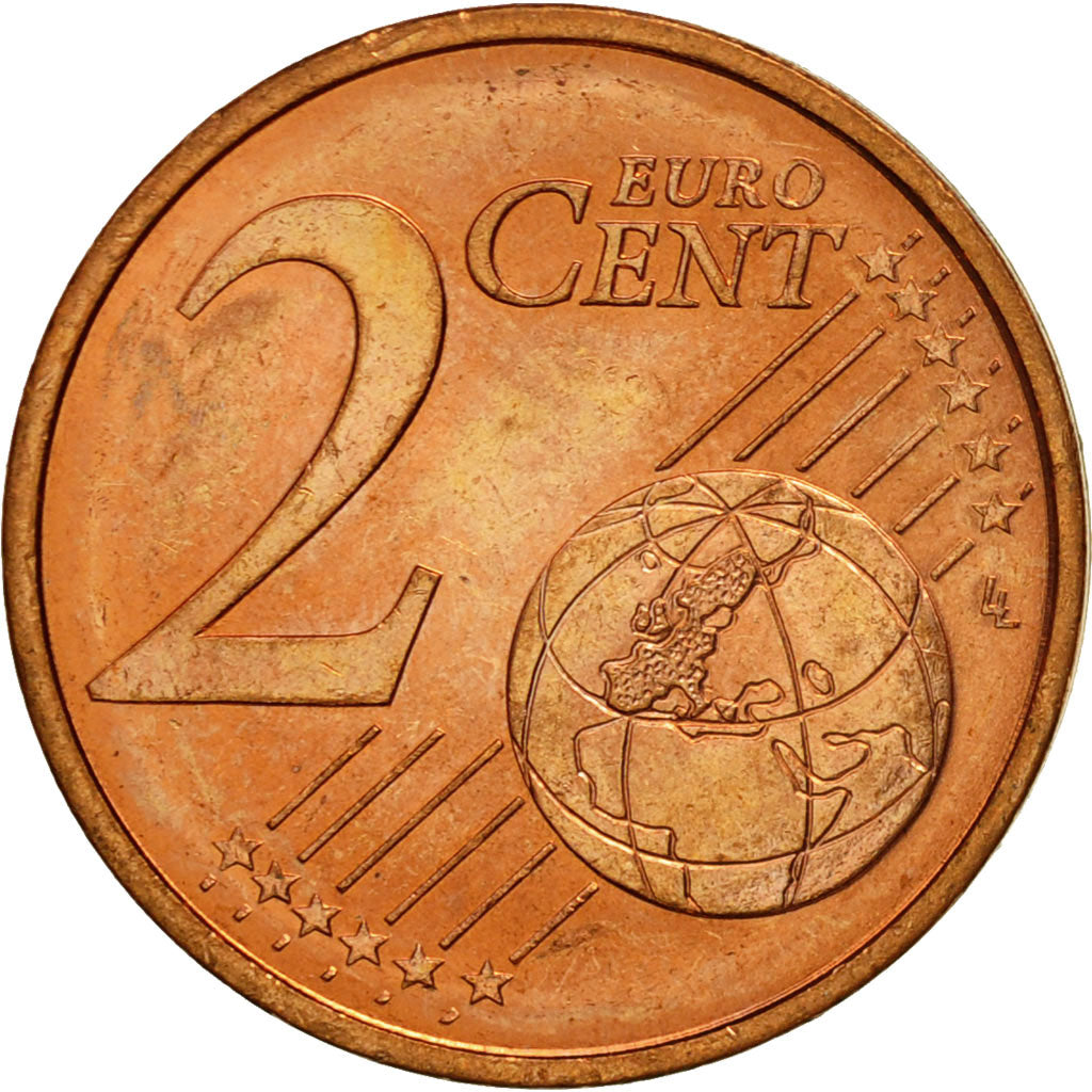 Monaco, 2 Euro Cent, 2001, MS(63), Copper Plated Steel, KM:168