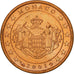 Monaco, Euro Cent, 2001, MS(63), Copper Plated Steel, KM:167