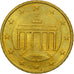 GERMANY - FEDERAL REPUBLIC, 50 Euro Cent, 2002, MS(63), Brass, KM:212