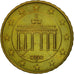 GERMANY - FEDERAL REPUBLIC, 10 Euro Cent, 2002, MS(63), Brass, KM:210