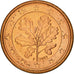 Bundesrepublik Deutschland, Euro Cent, 2002, UNZ, Copper Plated Steel, KM:207