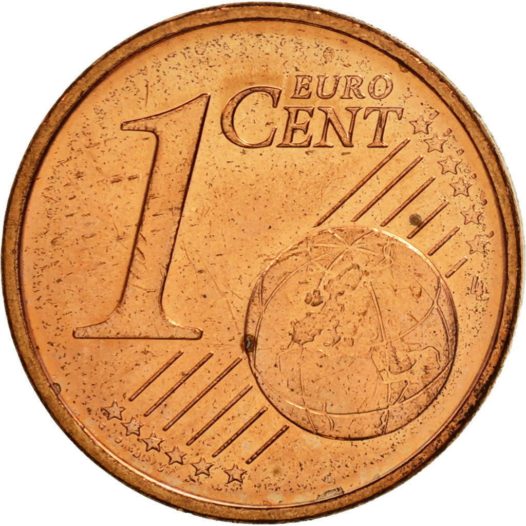 GERMANY - FEDERAL REPUBLIC, Euro Cent, 2002, MS(63), Copper Plated Steel, KM:207